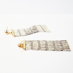 Two Tone Fringe Earrings